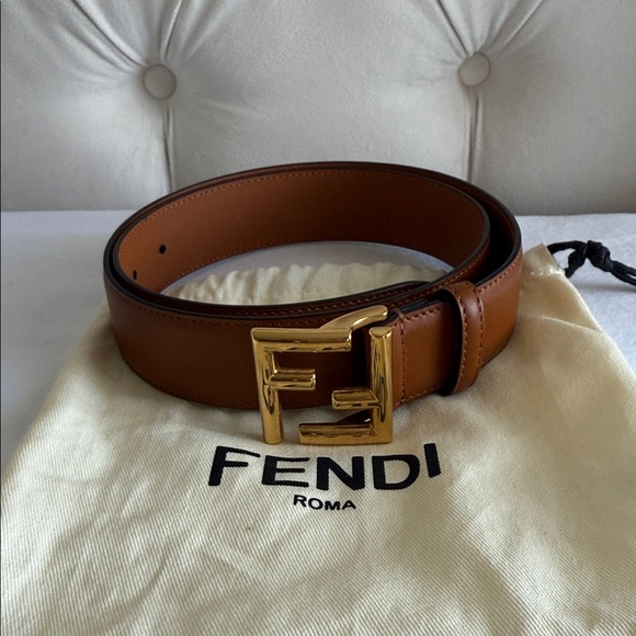 Fendi Accessories - Fendi FF Belt- Brown